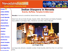 Tablet Screenshot of nevadaindia.com